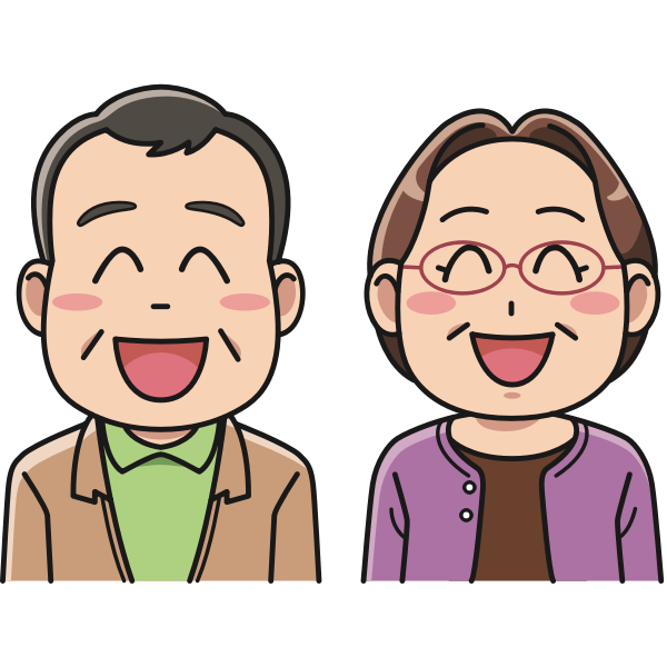 Laughing animated couple