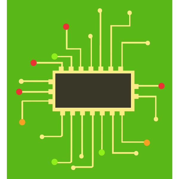 Chip Circuitry - Colour