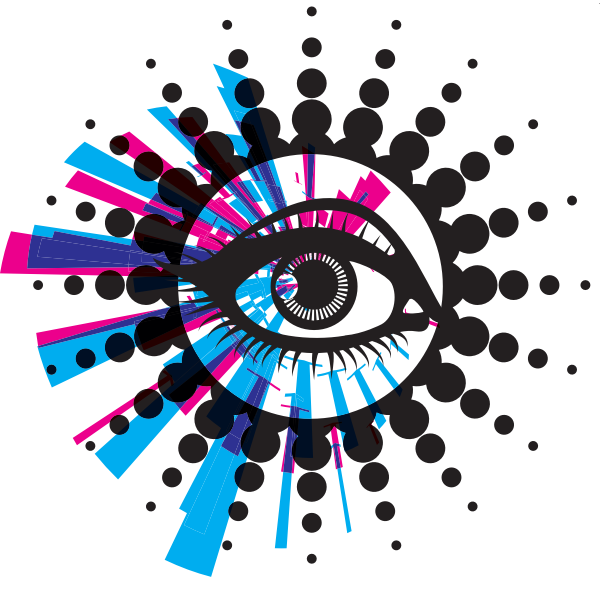 Eye abstract graphics background
