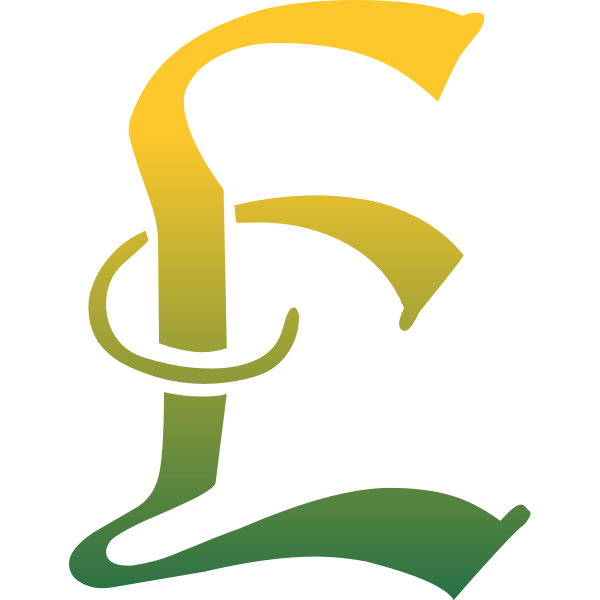 Yellow and green letter