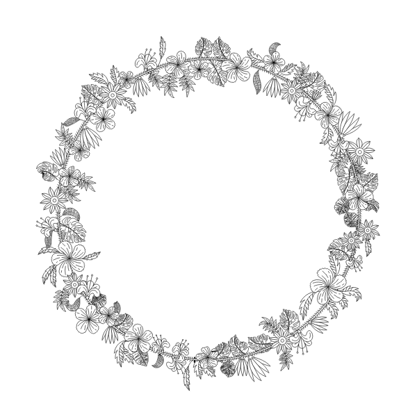 Flower wreath | Free SVG