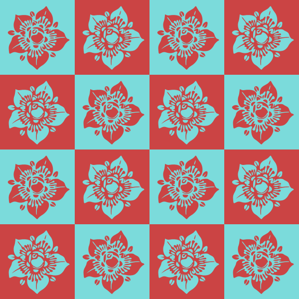 Roses pattern vector illustration