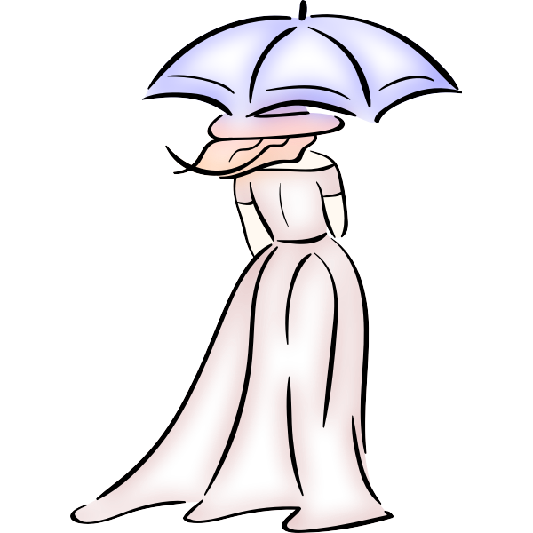 Lady with umbrella 3