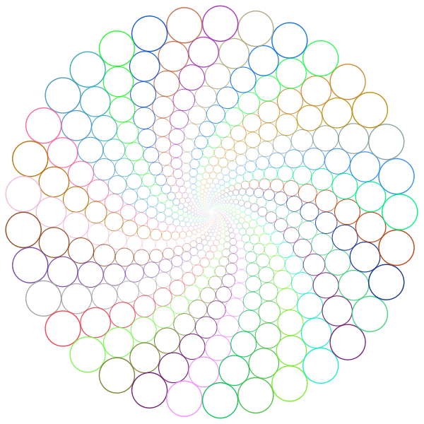 Circle Outlines Vortex Prismatic No BG