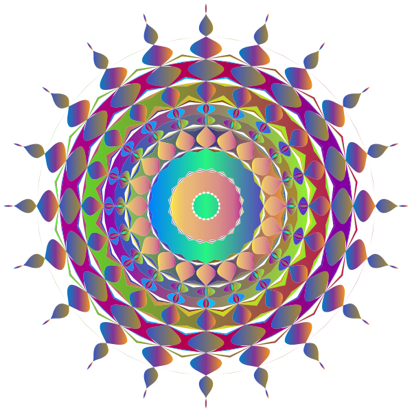 Prismatic Abstract Mandala