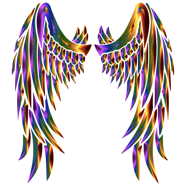 Download Chromatic Angel Wings Free Svg
