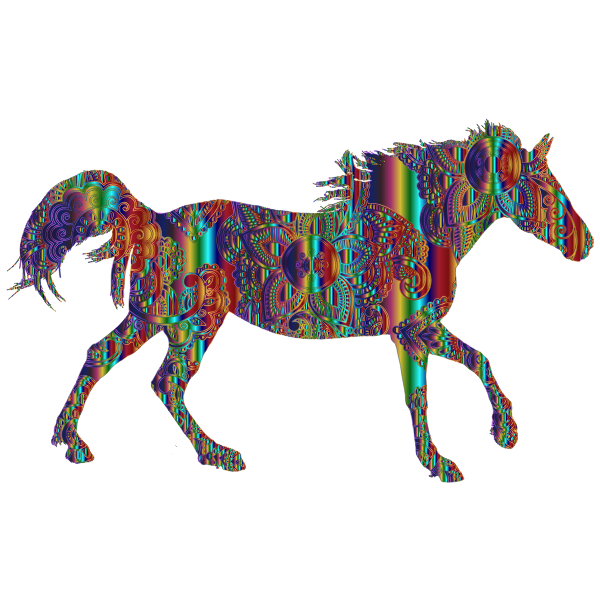 Decorated Horse Psychedelic