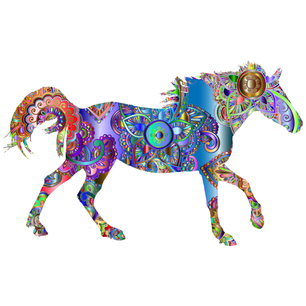 Decorated Horse Prismatic 3