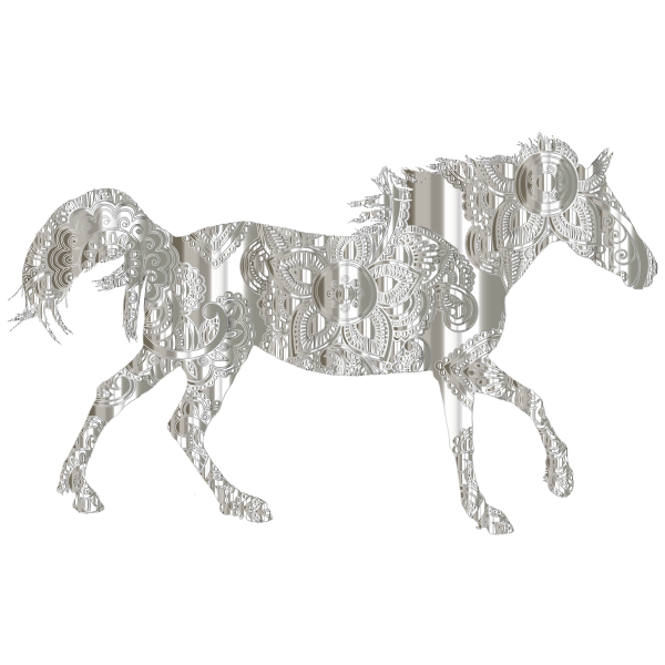 Decorated Horse Crystal