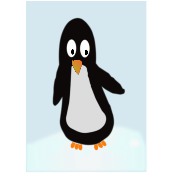 curious penguin