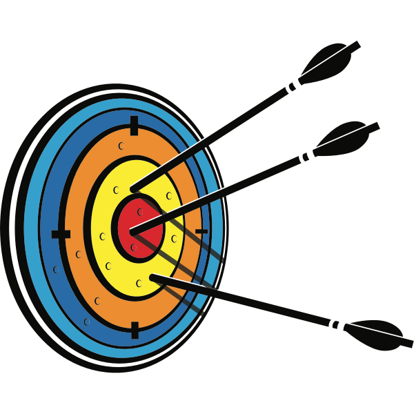 Arrows in target