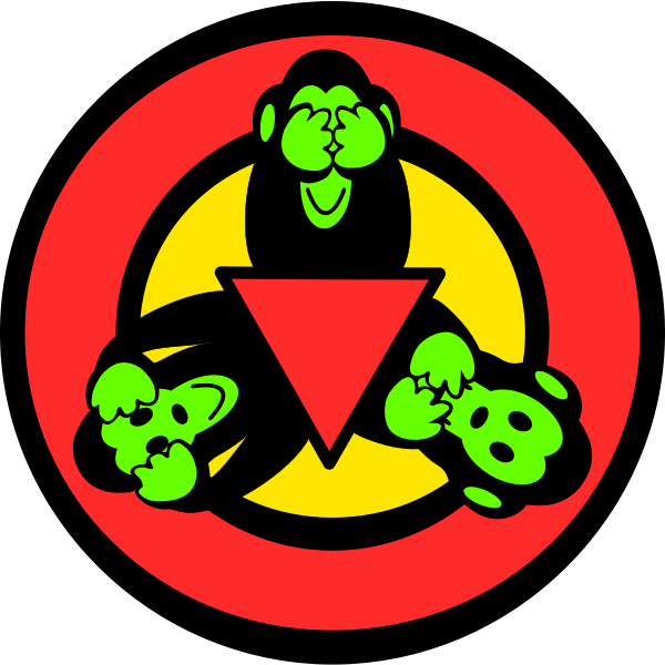 3 Wise Monkeys Sticker