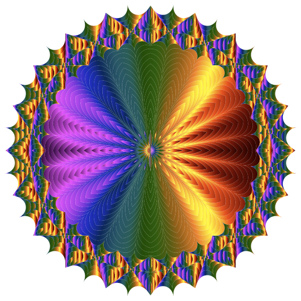 Mandala Line Art Design Chromatic