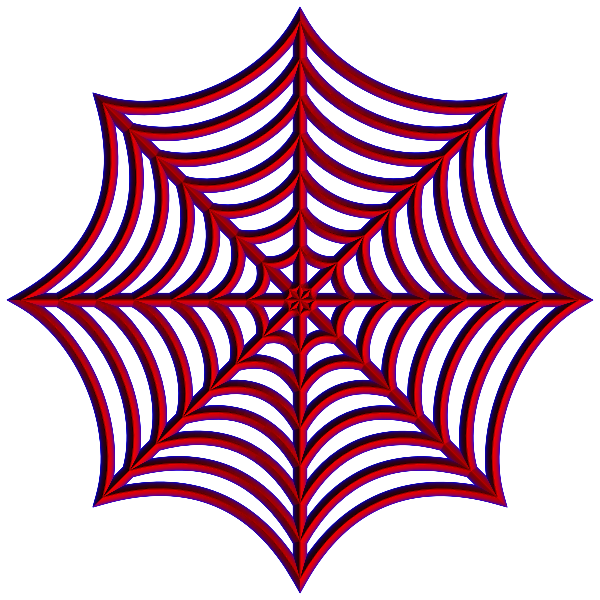 3d Spider Web Free Svg