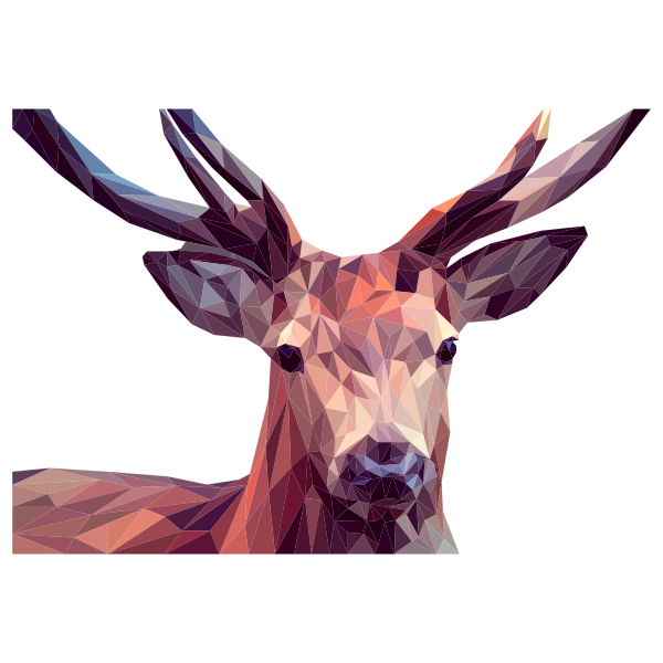 Low Poly Deer | Free SVG
