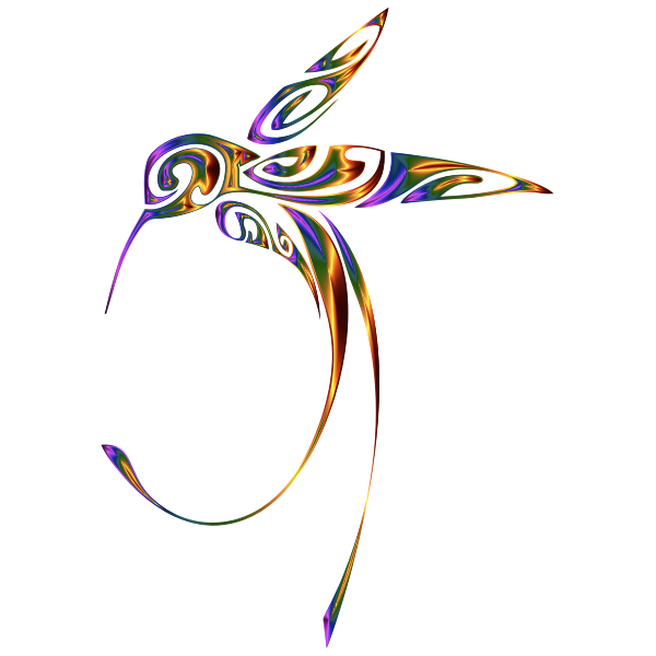 Download Ornamental Hummingbird Line Art Chromatic Free Svg