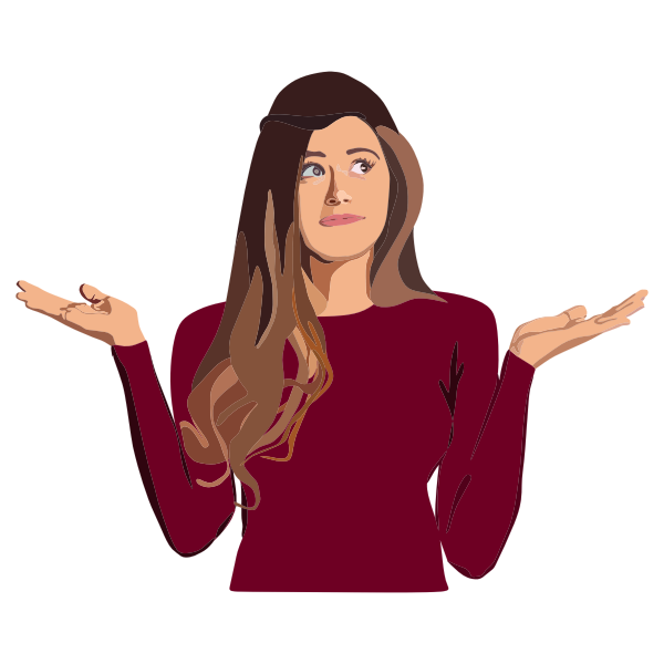 Confused Woman | Free SVG
