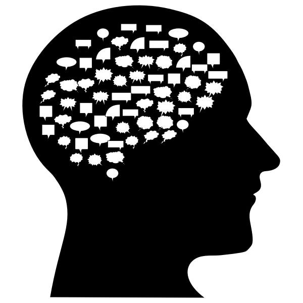 Speech Brain Man | Free SVG