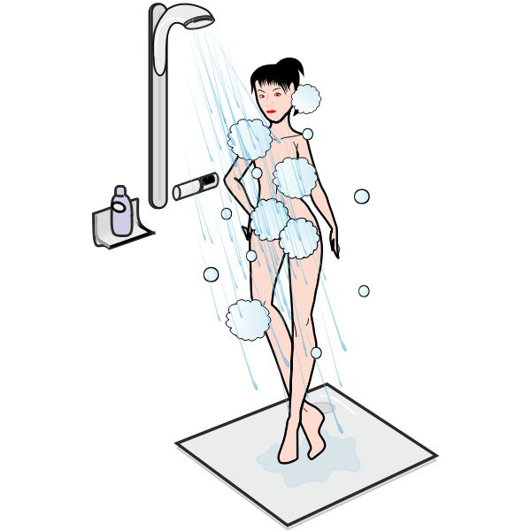 Lady in Shower