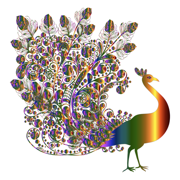 Download Gorgeous Peacock By Annalise1988 Chromatic No Bg Free Svg