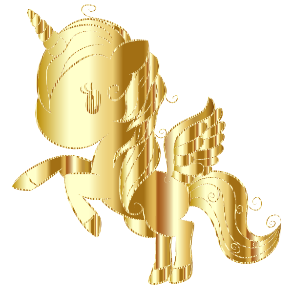 Cuddly Unicorn By Annalise1988 Sparkling Gold
