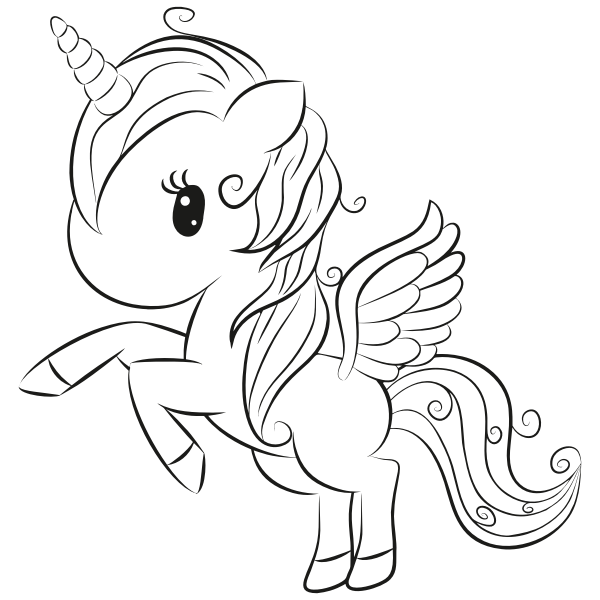 Unicorn Face Svg Black And White