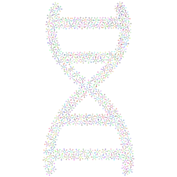 Abstract Molecular DNA Prismatic