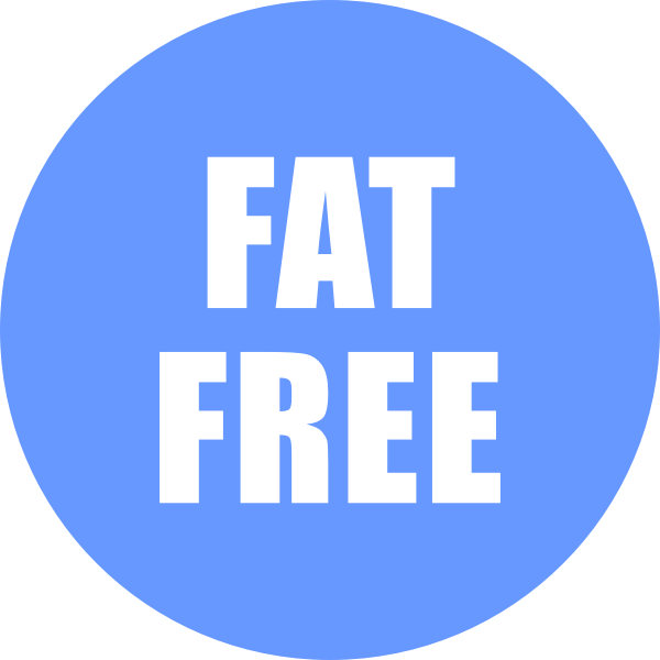 Fat Free Icon Blue