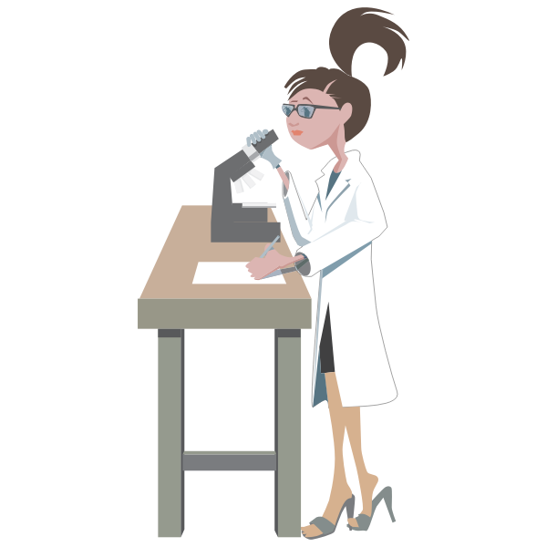 Female Scientist Doing Research