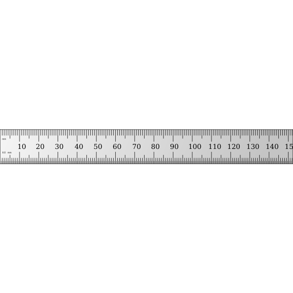 Shinwa 15cm ruler