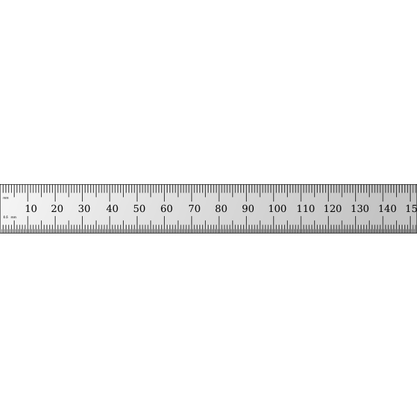 Download Shinwa 15cm Ruler Free Svg