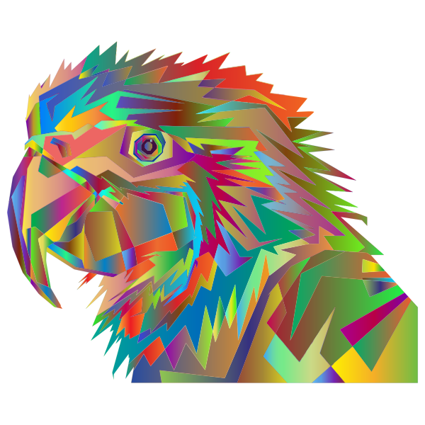 Geometric Parrot Pop Art By RizkyDwi123 Surreal