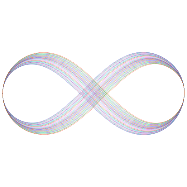 Abstract Prismatic Infinity Symbol V
