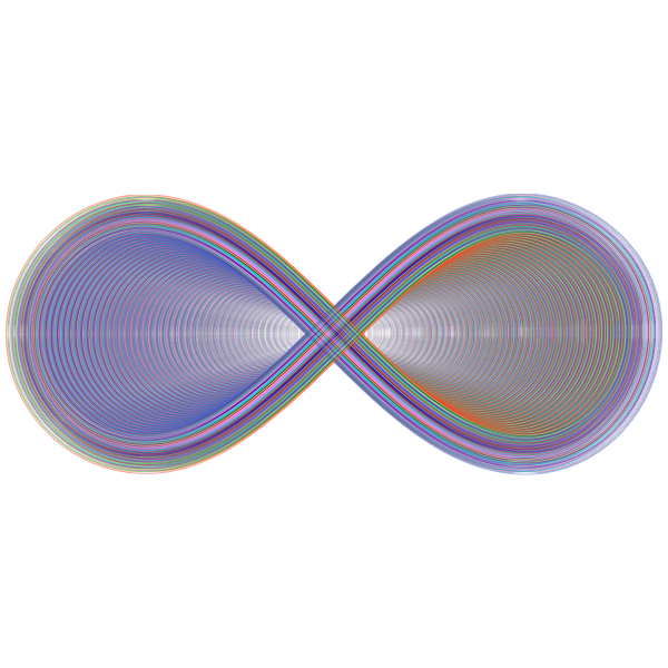 Abstract Prismatic Infinity Symbol VII
