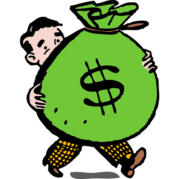 Download Rich Man With Money Sack Free Svg