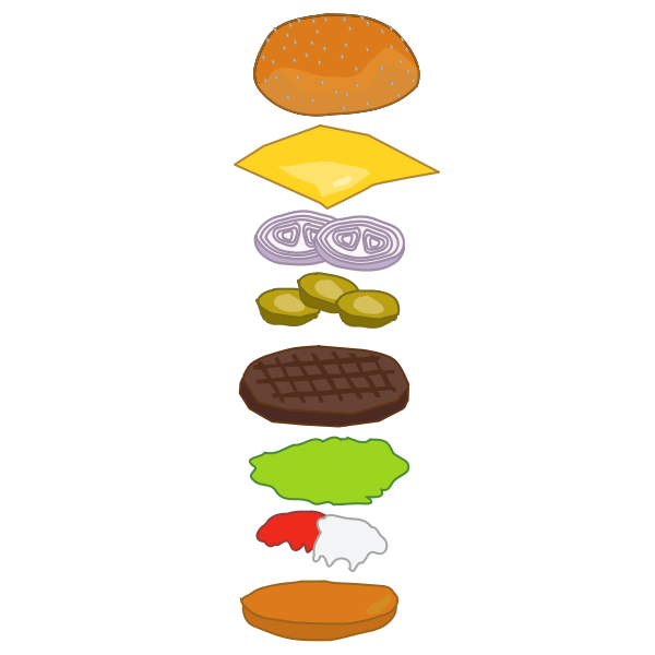 Parts of a Hamburger