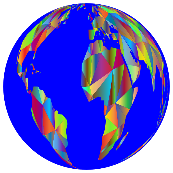 Low Poly Earth Globe