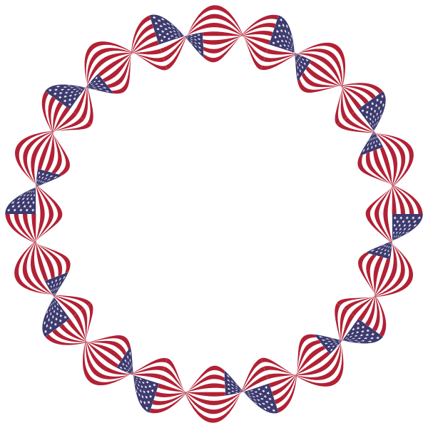 American Flag Twist Frame