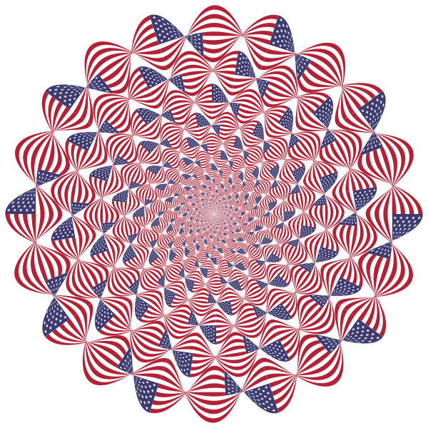 American Flag Twist Vortex