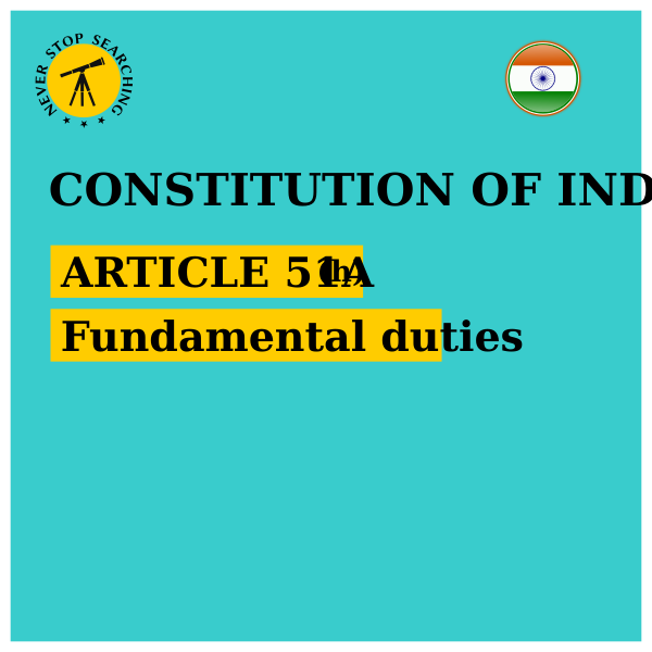 Indian Constitution - Fundamental Duties - Excerpt