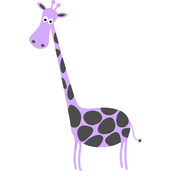 Download Purple Giraffe Free Svg