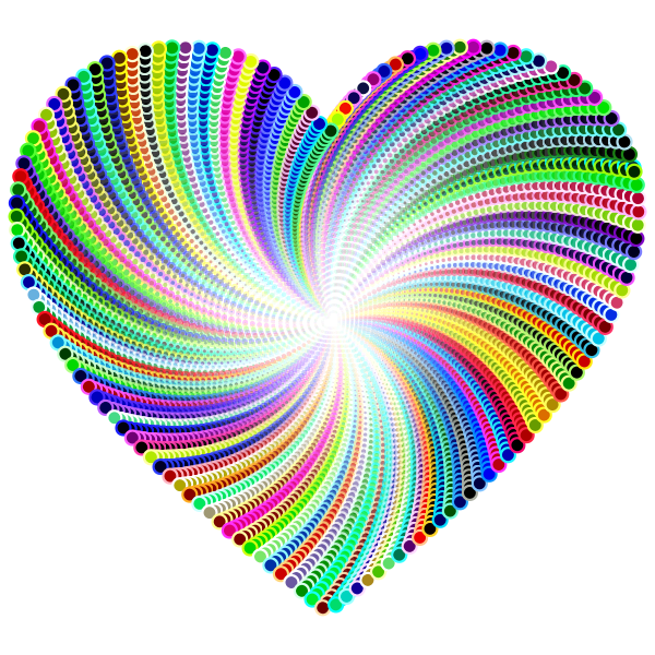 Psychedelic Heart Design | Free SVG