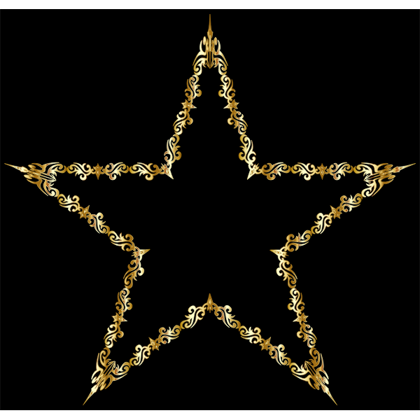 Gold Decorative Star