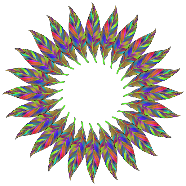 Mandala Frame Fractal Pattern