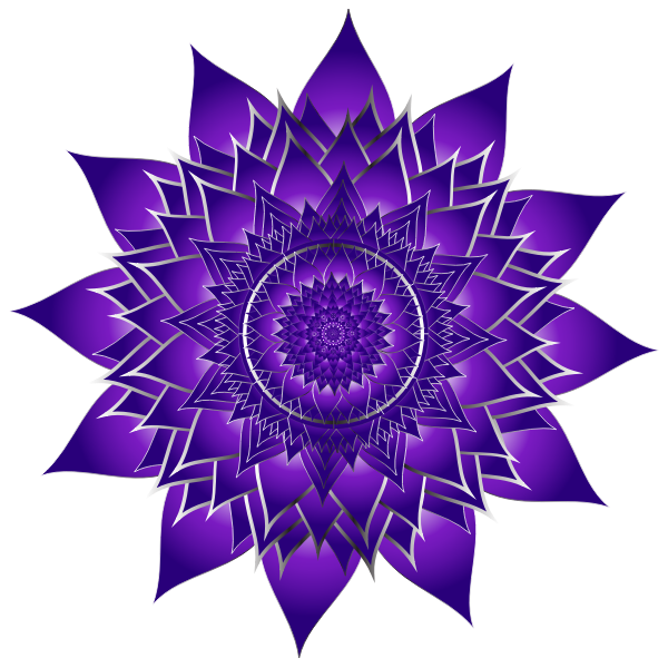 Cobalt Floral Mandala