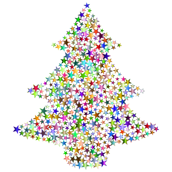 Christmas Tree Stars Chromatic No BG