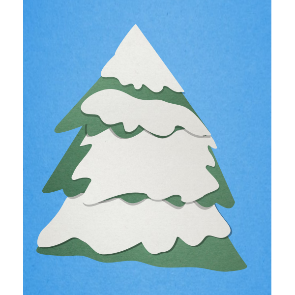 Christmas tree paper