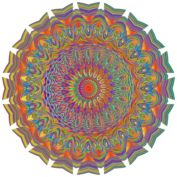 Spiral pattern in circular shape