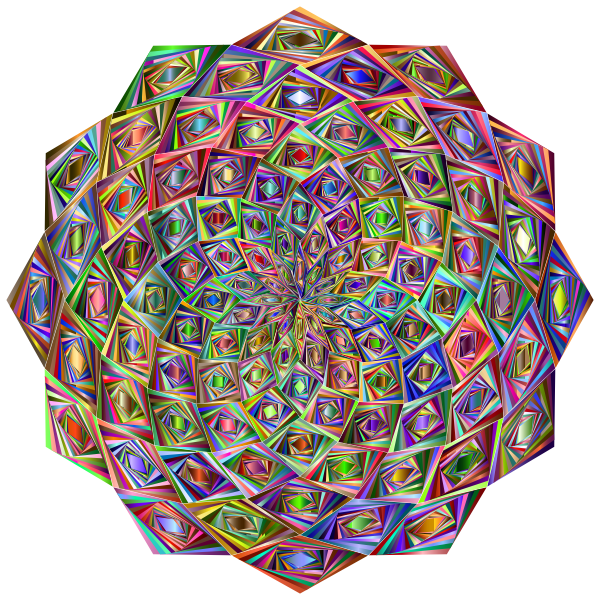 Mandala chaotic pattern