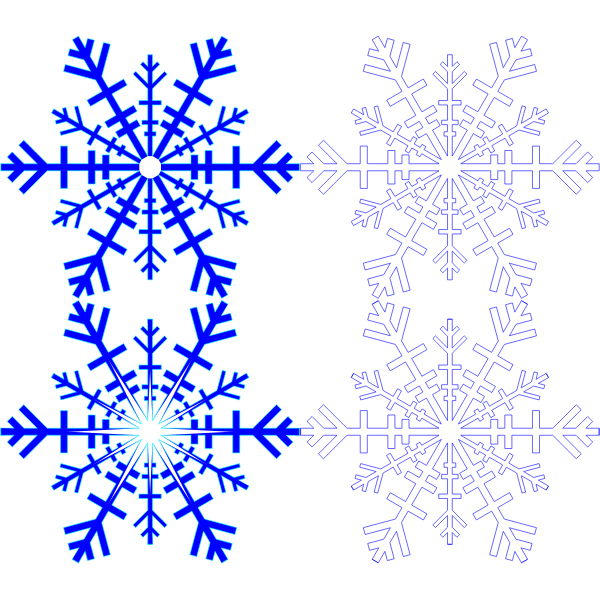 Snowflakes - path comparision